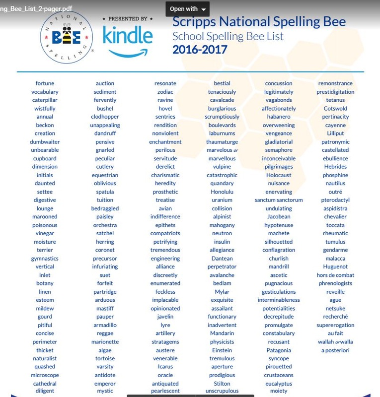 how to study for the scripps spelling bee